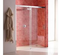 PORTE DE DOUCHE EN NICHE AVEC CÔTÉ FIXE À GAUCHE 150CM