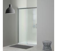 PORTE DE DOUCHE EN NICHE CÔTÉ FIXE À GAUCHE 150 CM DREAM VERRE SATINÉ