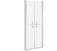 vidaXL Porte de douche ESG dépoli 86x190 cm