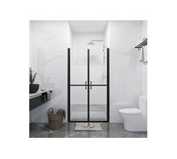 vidaXL Porte de douche Paroi en verre ESG demi-dépoli Cadre aluminium (78-81)x190 cm
