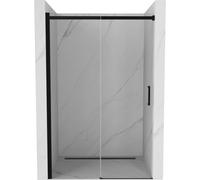 Porte de douche extensible Mexen Omega 130 cm, transparente, noire