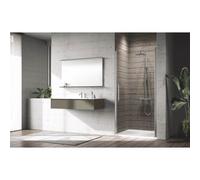 Porte de douche pivotante - en niche ou en angle - Young - 1B 87 VC SILV NOVELLINI
