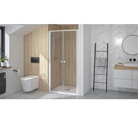 Supra 2 Portes Pivotantes 80 Blanc Transparent - KINEDO PA1530BTN