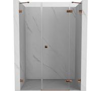 Porte de douche tournante Mexen Lunar, droite, 145 x 200 cm, transparente, or...