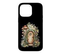 Porte de fée Champignon Fantaisie Coque pour iPhone 14 Pro Max
