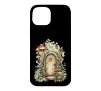 Porte de fée Champignon Fantaisie Coque pour iPhone 15