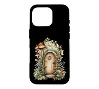 Porte de fée Champignon Fantaisie Coque pour iPhone 16 Pro