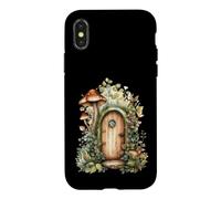 Porte de fée Champignon Fantaisie Coque pour iPhone X/XS