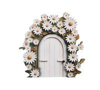Porte de fée - Entrée fantaisiste - Porte miniature décorative - Porte de fée elfe - Sculpture de jardin - Portes d'art de jardin - Porte de fée pour l'imagination - Charmante porte de fée pour