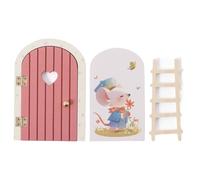 Porte de Fée pour Classe | Porte Féerique de Jardin en Bois Mignon,Décoration d'Intérieur pour Fêtes de Noël Thanksgiving Anniversaire Chambre Bureau École Dortoir