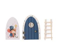 Porte de Fée pour Classe,Porte Féerique de Jardin en Bois Mignon - Décoration d'Intérieur pour Fêtes de Noël Thanksgiving Anniversaire Chambre Bureau École Dortoir