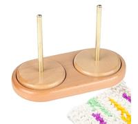 Porte de fil pour le tricotage | Outils de crochet à rouleaux en fil de bois - axe de rotation pour fil à tricoter pour fournitures de crochet à tissage lisse, roi