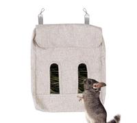 Porte De Foin Lapin - Chargeur Réglable En Hauteur, Porte De Foin De Cavia | Distributeur De Foin À Montage Facile, Chargeur De Suspendu, Sac De Foin Mural De Lapin