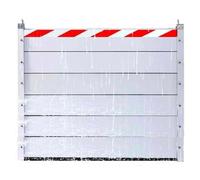 Porte De Garage Barrières Anti-Inondation - 254cm Long Amovible Kit De Système De Batardeau Anti-Inondation - Déflecteur D'eau Facile Utiliser Pour Allées Passages Rues(254 * 120cm)