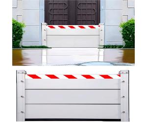 Porte De Garage Barrières Anti-inondation, Aluminium Barrière Anti-inondation, Conception Du Module De L'unité Système De Prévention De L'eau/Barrages Temporaires, Sous-sol(60cm/1.9ft,114.2in/290cm)