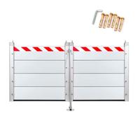 Porte de Garage BarrièRes Anti-Inondation L 225cm x H 40cm, BarrièRes D'Eau RéUtilisables, Dispositif Amovible de DéFense Contre Les Inondations en Aluminium, Anti Inondation