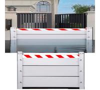 Porte de Garage BarrièRes Anti-Inondation L 415CM x H 120CM, Aluminium BarrièRe Anti-Inondation, BarrièRe Mobile de Protection Contre Les Inondations, pour Garage/Porte D'EntréE/Maison