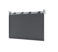 Porte de garage enroulable 3 x 2 m, basic, gris anthracite, woodgrain, avec moteur, 3000 x 2000 mm, entièrement personnalisable