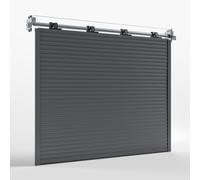 Porte de garage enroulable 5 m, avec moteur, gris anthracite, 5000 x 2000 mm, entièrement personnalisable