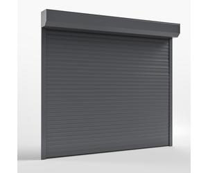 Porte de garage enroulable coffre extérieur, avec moteur, gris anthracite, 1000 x 1500 mm, entièrement personnalisable