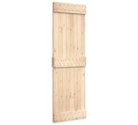 Porte de grange 70x210 cm bois massif de pin vidaXL vidaXL