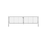 Porte de Jardin Portillon Clôture Barrière Terrasse Patio Acier Galvanisé vidaXL