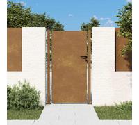 Porte de Jardin avec verrouillage Noir Acier enduit de poudre Métal vidaXL vidaX