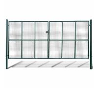 Porte de Jardin Portillon Clôture Barrière Terrasse Patio Acier Galvanisé vidaXL