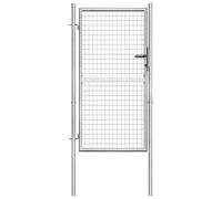 Porte de Jardin Portillon Portail Clôture Terrasse Patio Acier Galvanisé vidaXL