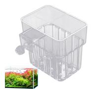 Porte De L'aquarium - Panier Suspendu Avec Crochet | Décorations Pour Aquarium Pot, Aspiration Planteur Pour Aquarium, Pot Pour Aquatiques Transparent, Tasse De