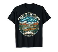 Porte de l'Arctique National Park Alaska Aurora Badge Design T-Shirt