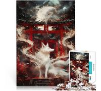 Porte de l'esprit Kitsune Puzzles pour Adolescents 1000 pièces Jeu éducatif Familial est idéal comme Cadeau pour Toute la Famille 38x26cm