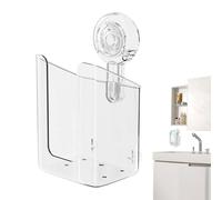 Porte de lingettes de salle de bain - boîte montée dans une telle aspiration, pas de distribution de perforation | Étui en tissu lavable multifonction, organisateur pratique sans glissement, accès