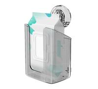 Porte de lingettes de salle de bain - boîte montée dans une telle aspiration, pas de distribution de perforation | Étui en tissu lavable multifonction, organisateur pratique sans glissement, accès