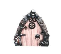 Porte de nain en bois - Maison de fées miniature, décoration de jardin en plein air | Pièce décorative enchanteresse de cour, bois de qualité, apporte un aménagement paysager magique, idéal pour la
