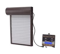 Porte de Poulailler Automatique 3 en 1, Détection de Lumière, Minuterie, Télécommande, Porte de Poulailler pour Ferme d'élevage, 100-240V (Prise UE)