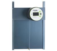Kerbl Hobbyfarming Porte Automatique pour poulailler Duo Pro Plus, Trappe pour poulailler, Plastique/Aluminium, 56x44cm, Commande par la lumière du Jour etminuterie, Verrouillage Automatique