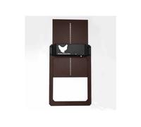 Porte de poulailler résistante aux intempéries, à énergie solaire et dotée d'un écran LCD. Porte automatique adaptée à une utilisation par t