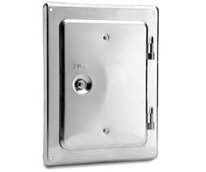 Porte de ramonage en acier inoxydable - simple paroi - Schiedel PRIMA PLUS 200 mm x 140 mm (Ø 80 - 130 mm)