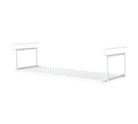 Porte de rangement rétractable - étagère en maille en acier, pendue sous le plateau | Panier de diapositive réglable avec fonction d'économie spatiale, sous l'étagère pour chaussures armoire