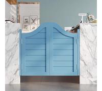 Porte de salon balançant de fermeture automatique, Porte battante en bois, charnières métalliques, fermeture automatique, multicolore, largeur 70-170 cm, for bar, café, cuisine, salle de bain(Blue,Doo