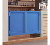 Porte de salon en bois massif - Demi-porte battante pour cuisine, pub, magasin - Comprend des charnières à ressort pour une cloison de comptoir d'intérieur élégante