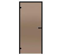 Porte de Sauna Harvia Black Line - Aluminium Noir / Verre Bronze / 70 x 190