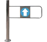 Porte De Sécurité À 1 Voie D'entrée De Supermarché En Acier Inoxydable, Porte D'accès For Piétons À Fermeture Automatique À Ressort, Barrière De Comptoir De Caisse(Left,50x100cm)