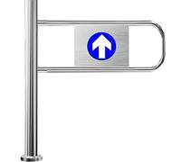 Porte de sécurité à battant automatique pour marchés et bibliothèques, entrée unidirectionnelle pour usines et écoles, design universel