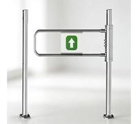 Porte de sécurité à fermeture automatique, portillon de sécurité pivotant à Ressort, Portail à Fermeture Automatique pour bibliothèque, portillon pivotant pour piétons, pou(Size:90x100cm,Color:Gauche)