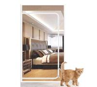 Porte De Sécurité Améliorée For Chats 85 X 200 Cm, Avec Fermeture Éclair Des Deux Côtés, For Une Liberté Totale For Les Chats Et Les Chiens, Idéale For Les Portes De Balcon, De Chambre Et De Cuisine.(