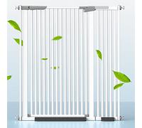 Porte de Sécurité Montée par Pression,Barrière D'escalier de Sécurité pour Bébé,Barrière de Sécurité Extensible,Fermeture Automatique,pour Escaliers et Porte,avec Accessoires (118-125cm/46.5-49.2in)