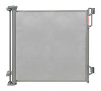 Porte de sécurité pour bébé rétractable/Porte en Filet pour Chien, Convient pour Une Utilisation intérieure et extérieure, s'étend jusqu'à 55" de Large, Gris (Gray, Le Standard)