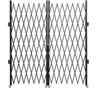 Porte de sécurité rétractable à 360° en maille d'aluminium pour garage, terrasse et entrée de véhicule (152,4 x 299,7 cm) - Barrière de sécurité extensible pour une utilisation en extérieur